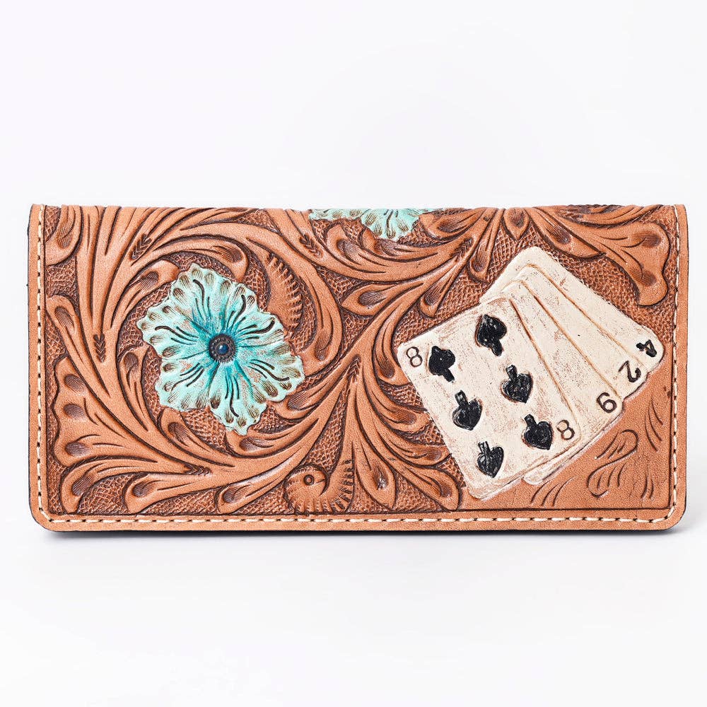 KBG214 Tooled Cards Wallet