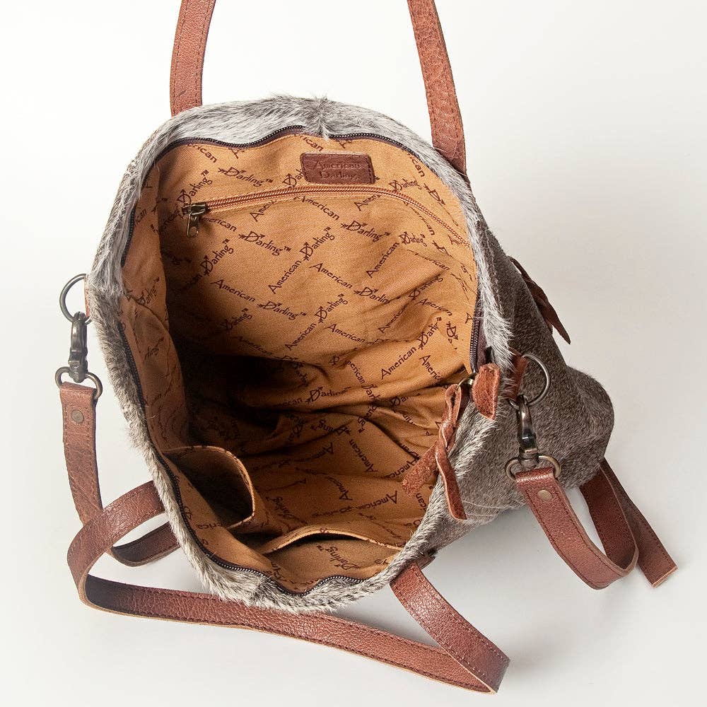 LC-ADBG106 Hair-On Cowhide Leather Tote Bag-Western Chic by American Darling