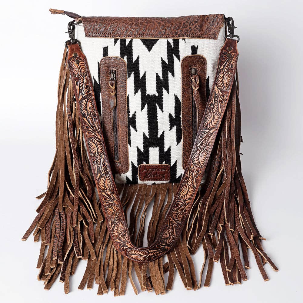 LC-ADBGZ136C Crossbody Messenger - Genuine Western Leather Women Bag