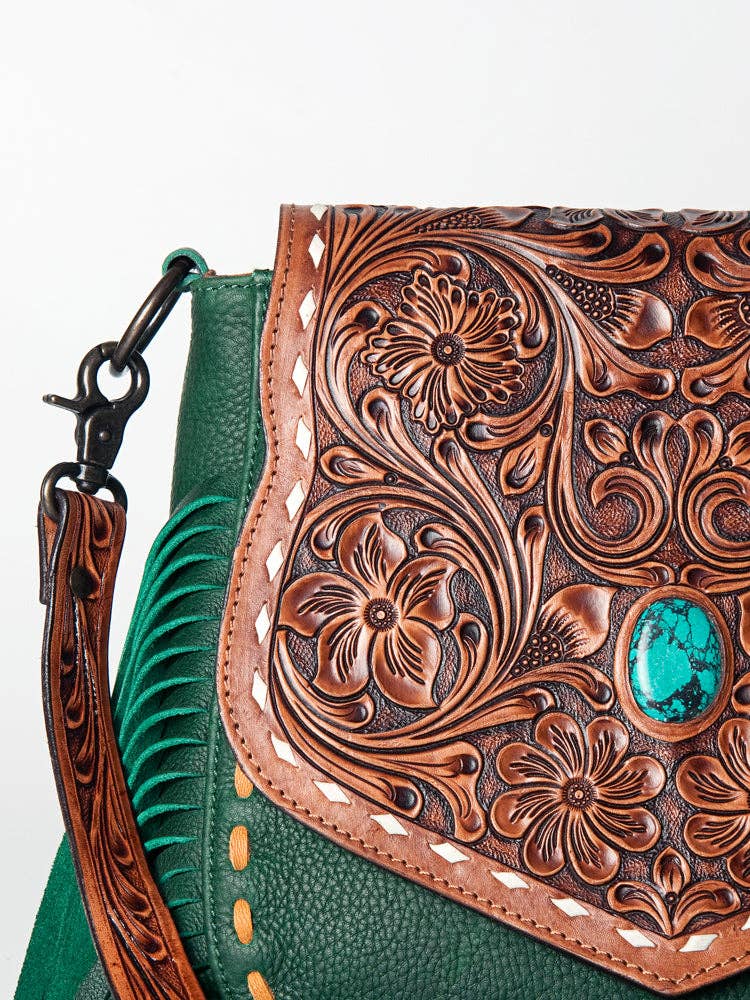 LC-ADBGZ479 Crossbody Messenger Genuine Western Leather Women Bag