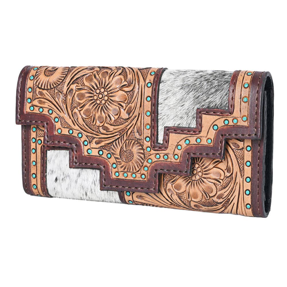 KBG234 Genuine Leather Women Wallet - Western