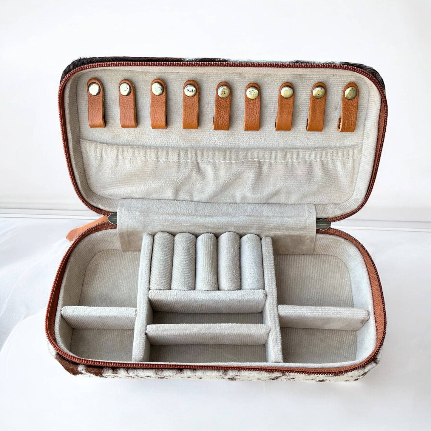 All cowhide jewelry box