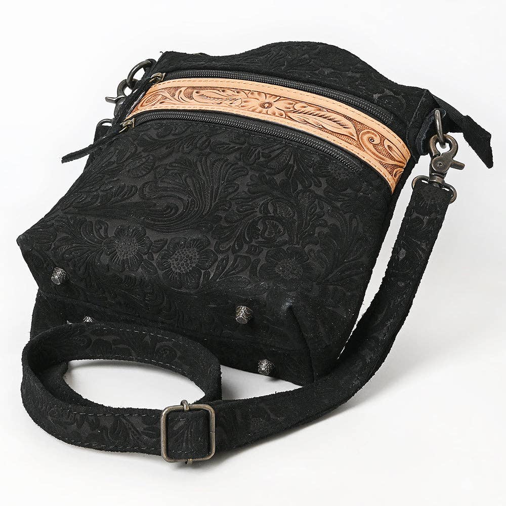 ADBG840 Crossbody Embossed Genuine Leather Genuine Western Leather Bag