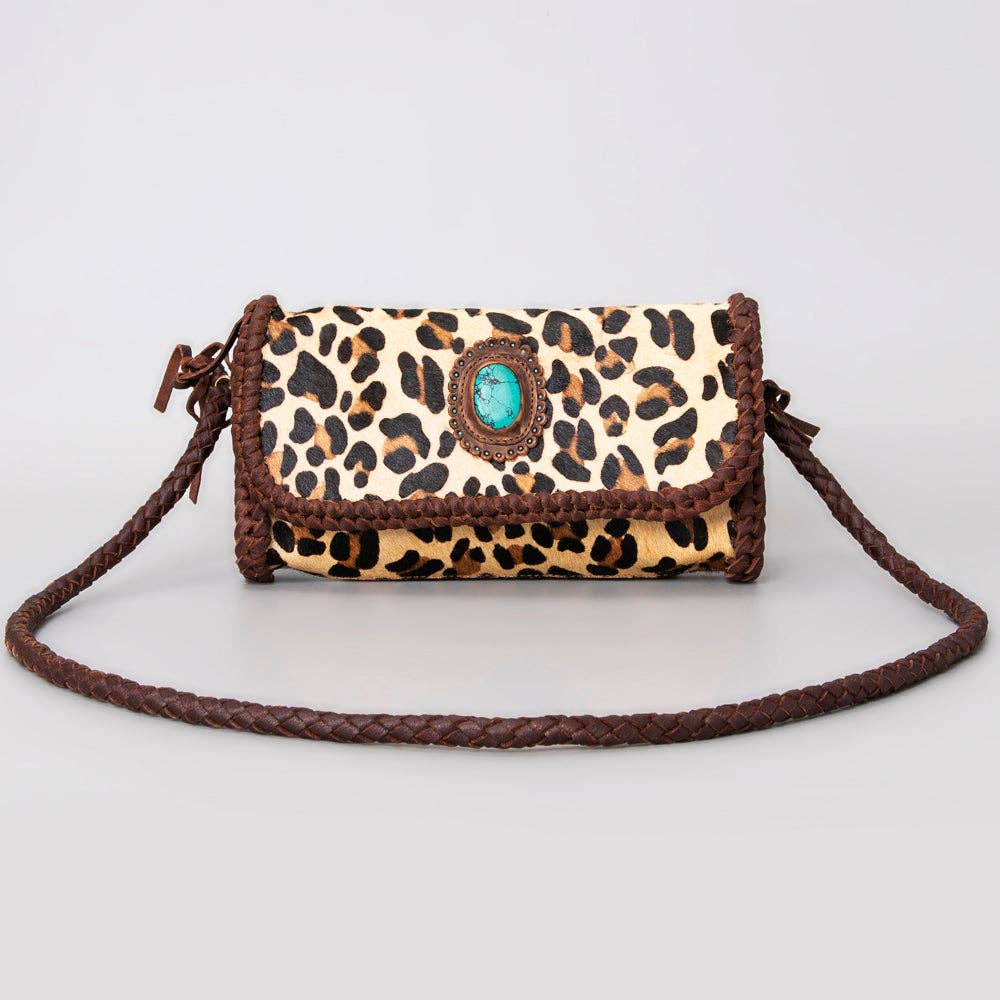 LC-ADBGM267C Wallet Hair-On Genuine Western Leather Women Bag