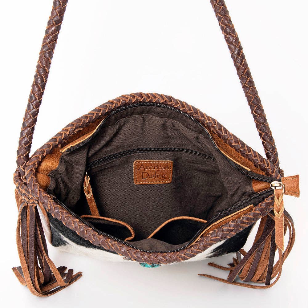 LC-ADBGM318 Tote Hair On Genuine Western Leather Women Bag