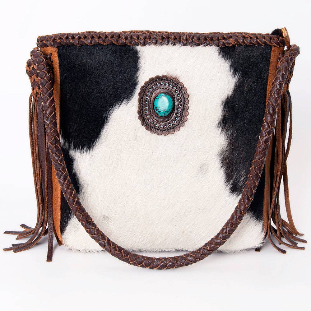 LC-ADBGM318 Tote Hair On Genuine Western Leather Women Bag