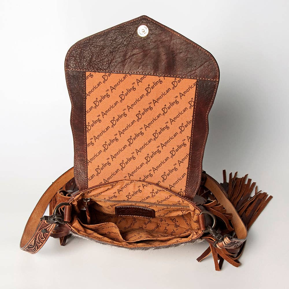 LC-ADBGZ479B Crossbody Messenger - Genuine Western Leather Women Bag