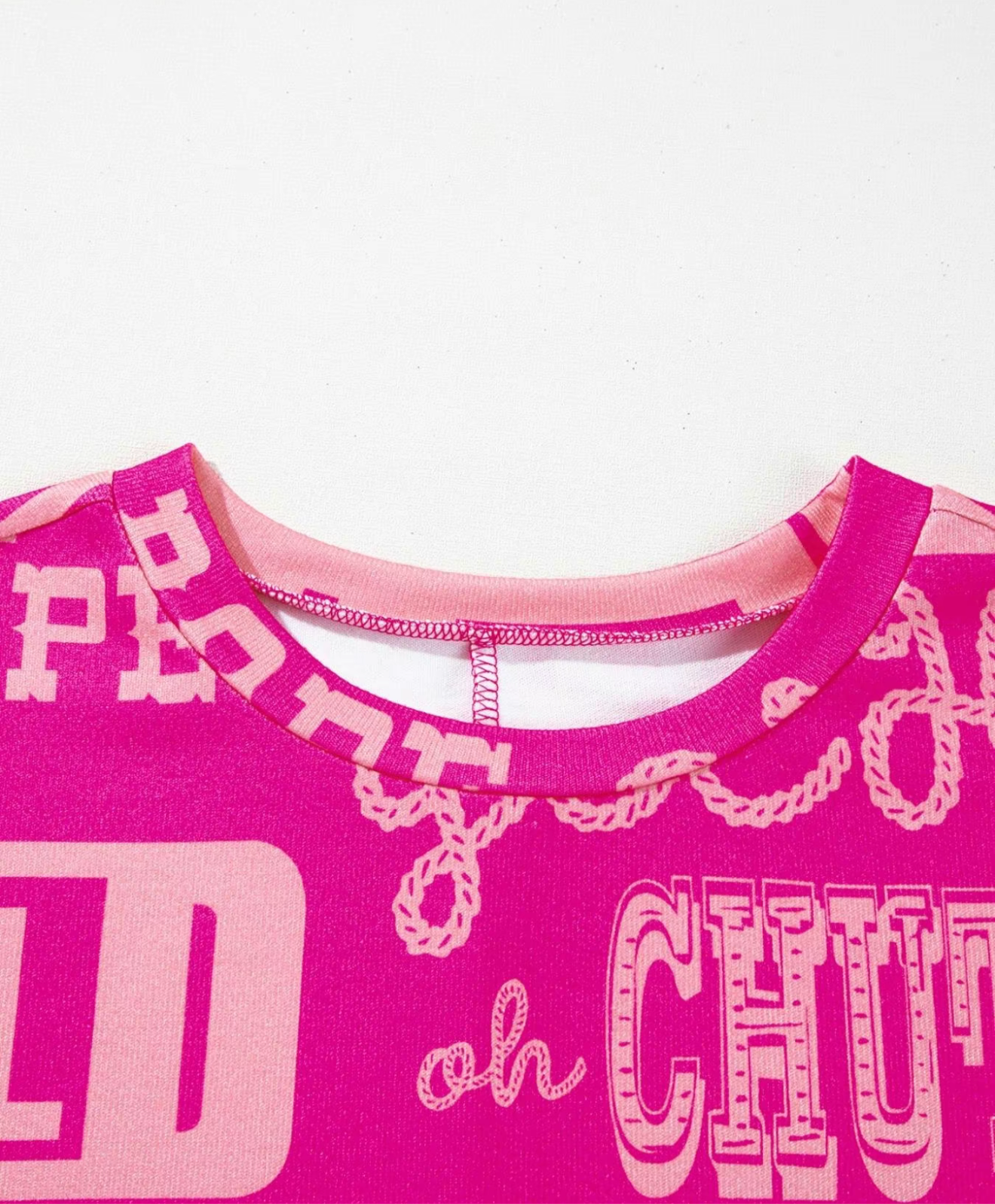 Pink Howdy Graphic Print Shirt