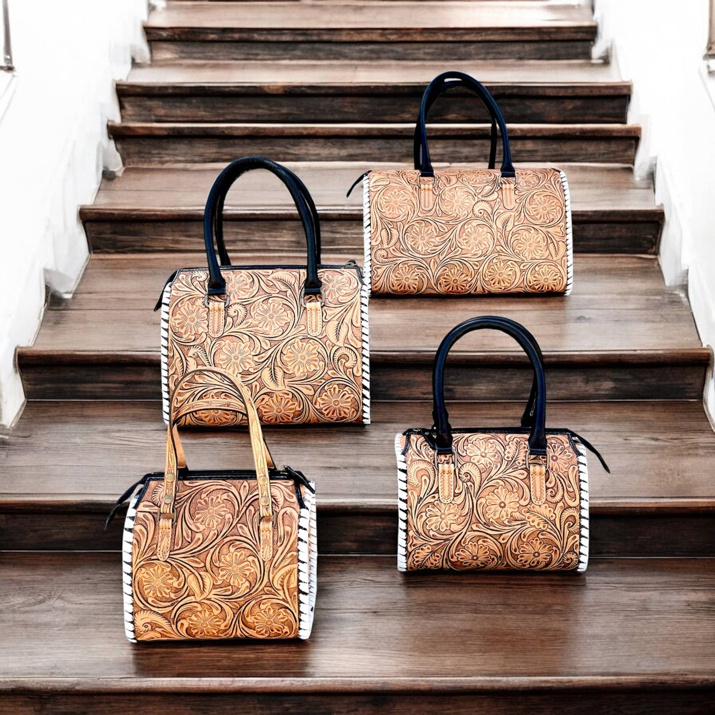 Blossom tooled leather Speedy Bag 