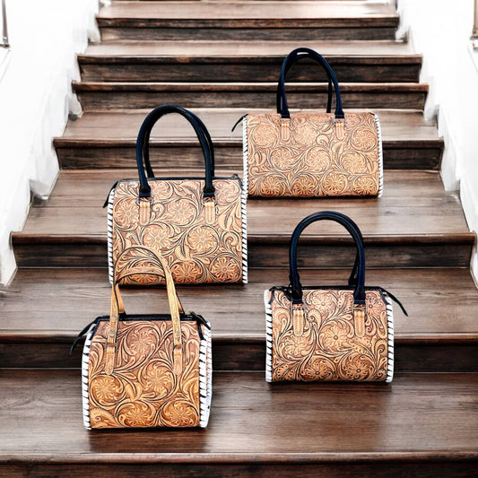 Blossom tooled leather Speedy Bag 