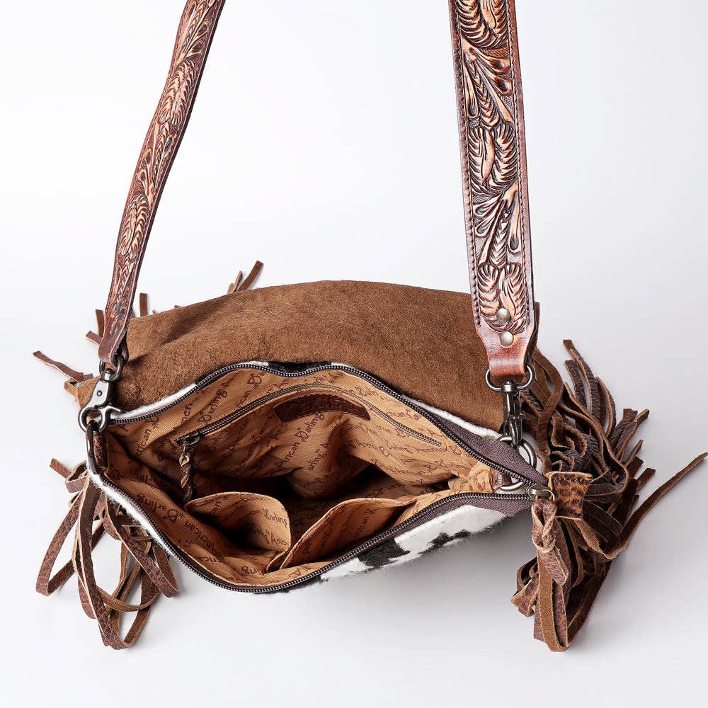 LC-ADBGZ136C  Crossbody Messenger - Genuine Western Leather Women Bag