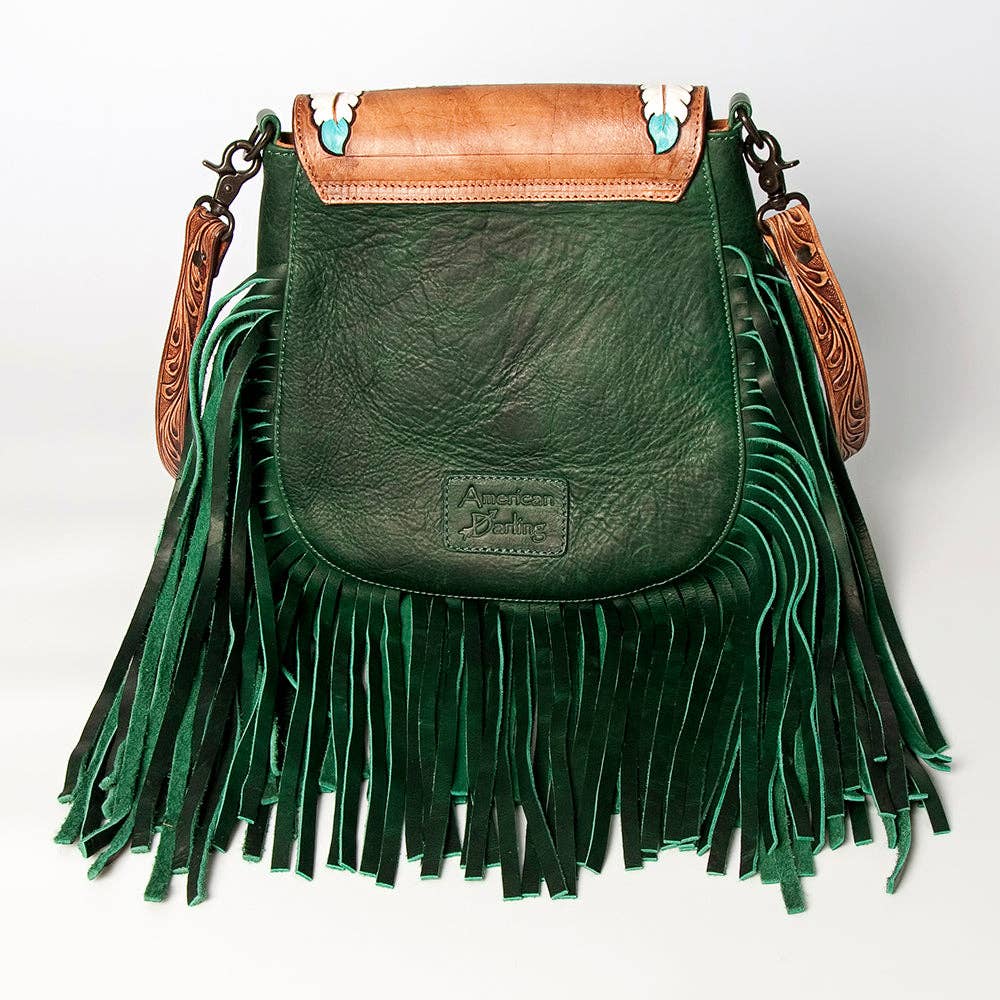 LC-ADBGZ479B Crossbody Messenger - Genuine Western Leather Women Bag
