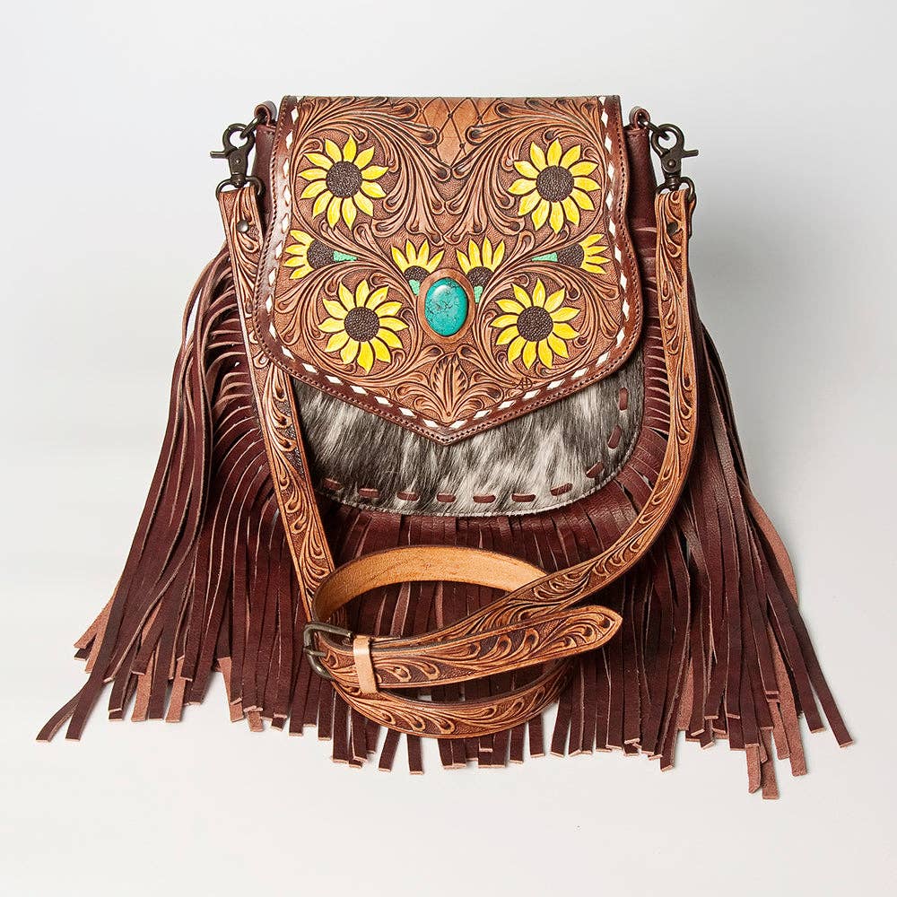 LC-ADBGZ479 Crossbody Messenger Genuine Western Leather Women Bag