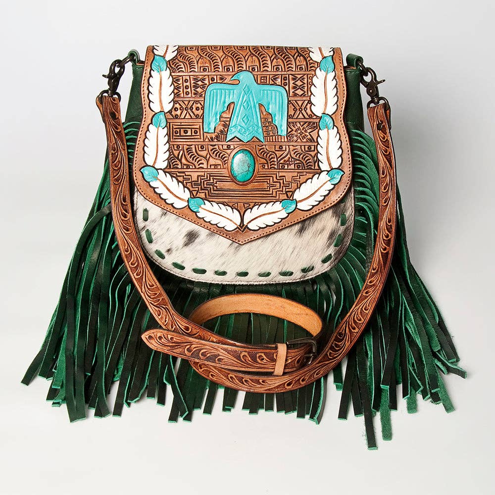 LC-ADBGZ479B Crossbody Messenger - Genuine Western Leather Women Bag
