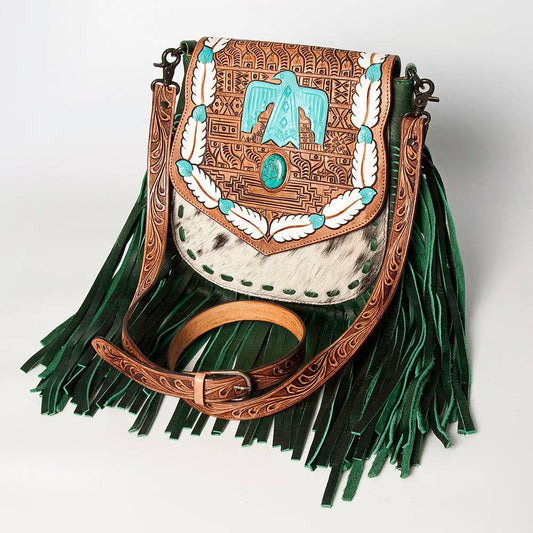 LC-ADBGZ479B Crossbody Messenger - Genuine Western Leather Women Bag