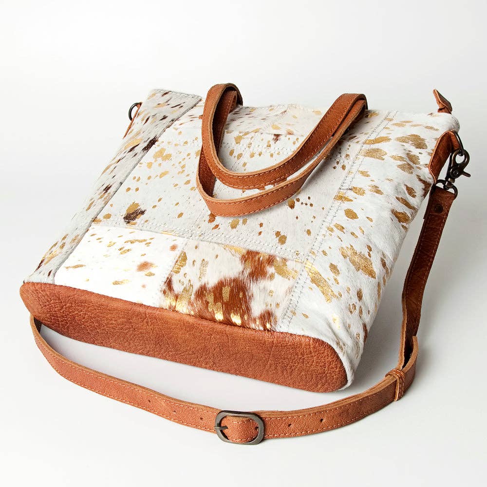 LC-ADBG106 Hair-On Cowhide Leather Tote Bag-Western Chic by American Darling