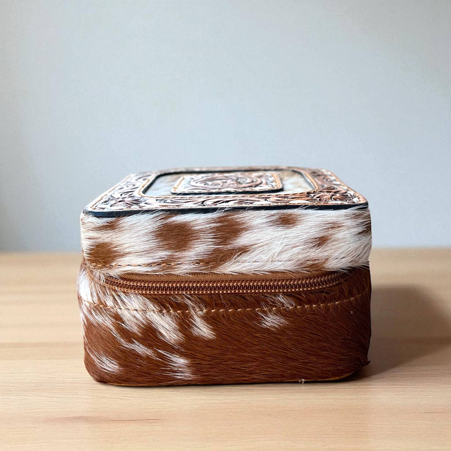 Tan cowgirl jewelry box
