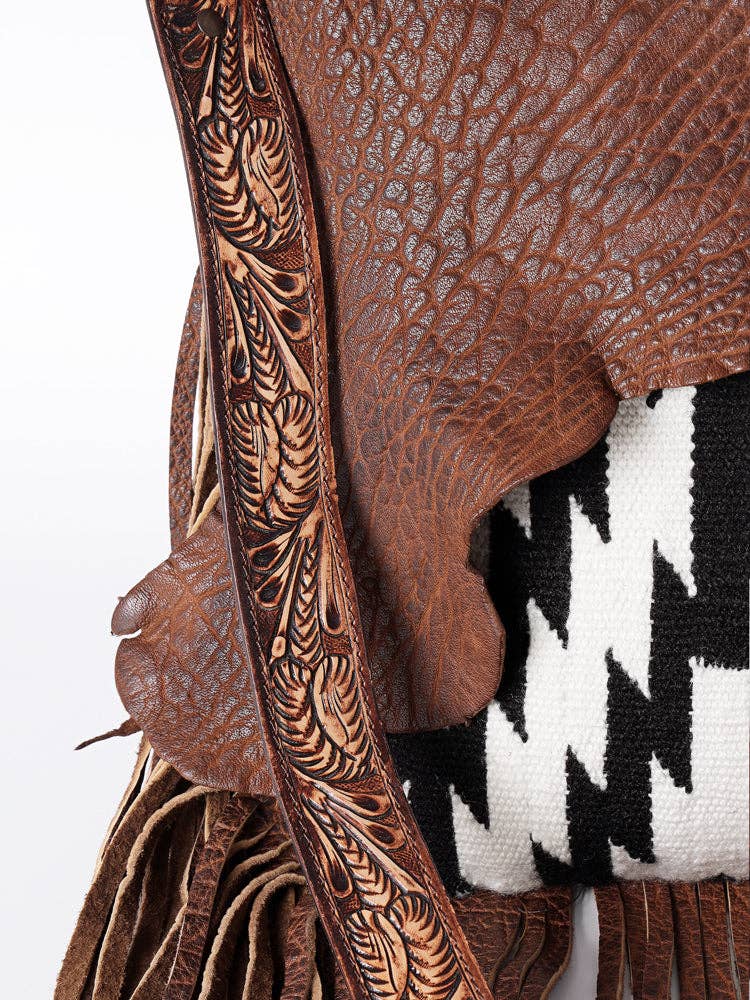 LC-ADBGZ136C  Crossbody Messenger - Genuine Western Leather Women Bag