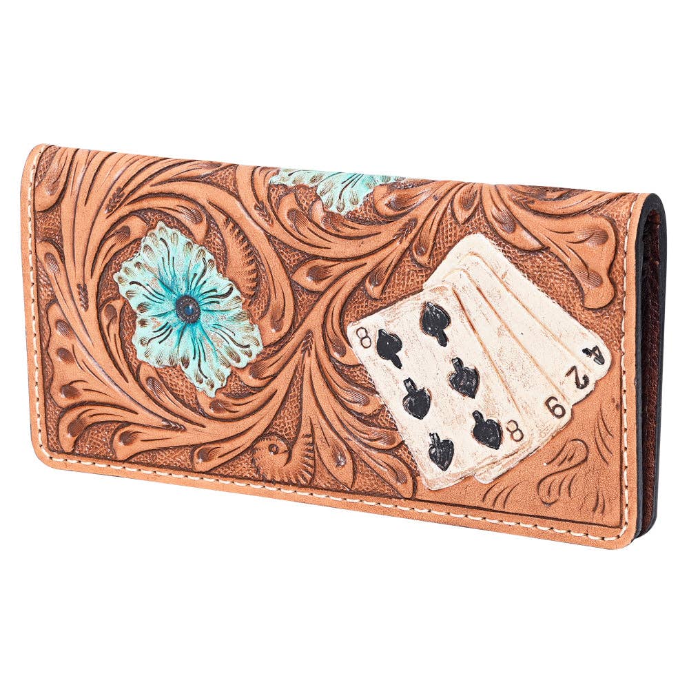 KBG214 Tooled Cards Wallet