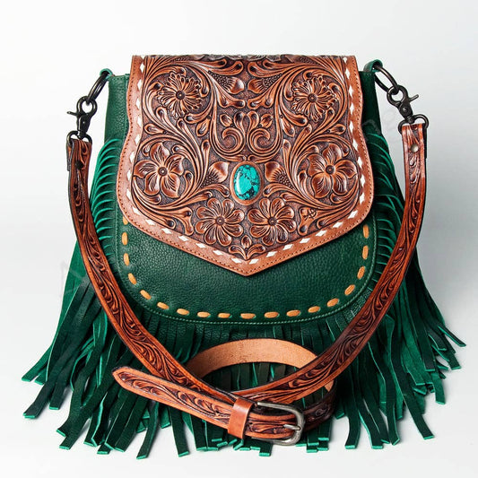 LC-ADBGZ479 Crossbody Messenger Genuine Western Leather Women Bag